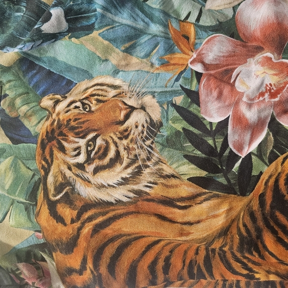 Dolce & Gabbana cotton polo shirt with jungle print size 9/10 - Picture 6 of 11